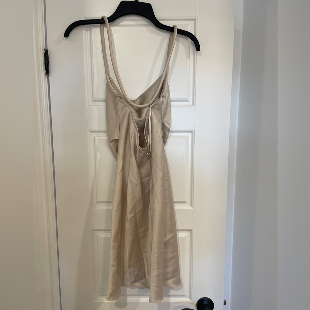 Nanushka malia satin cowl neck mini dress xxs - Picture 9 of 16